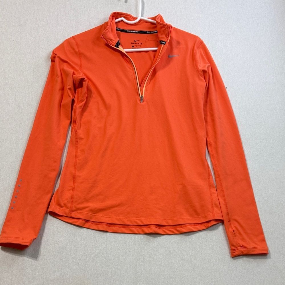 Nike Women's Orange Long Sleeve Top